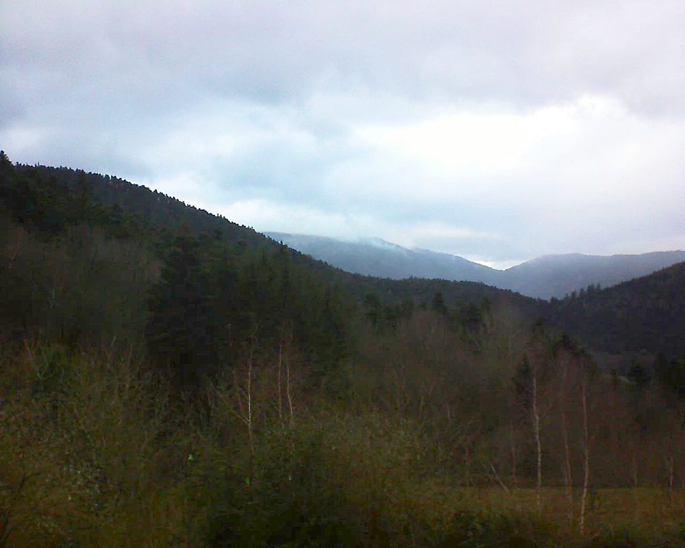 Le petit ballon vu depuis le Domaine Langmatt à Murbach le 24.12.2018 à 15:30 Le petit ballon (Alsace, Vosges) le 24.12.2018 à 15:30