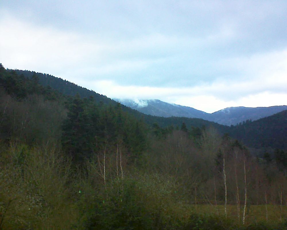 Le petit ballon vu depuis le Domaine Langmatt à Murbach le 24.12.2018 à 16:00 Le petit ballon (Alsace, Vosges) le 24.12.2018 à 16:00