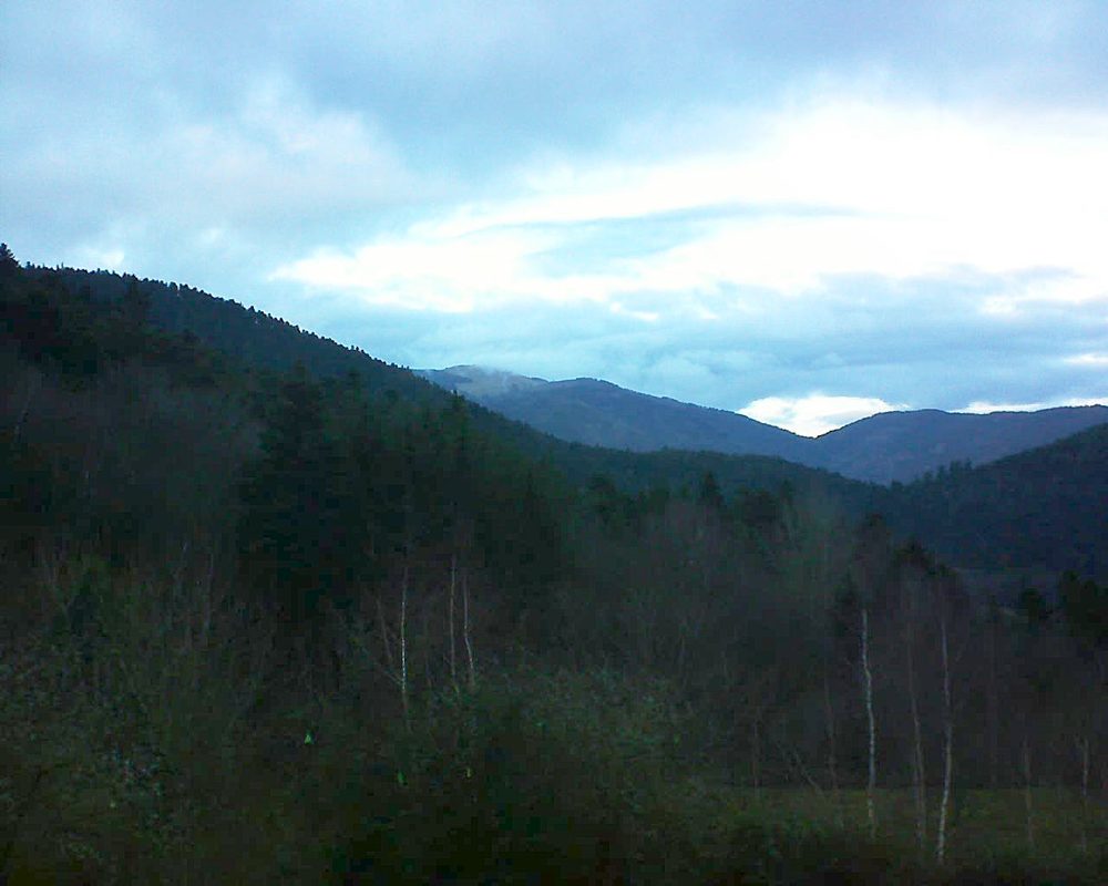 Le petit ballon vu depuis le Domaine Langmatt à Murbach le 24.12.2018 à 16:30 Le petit ballon (Alsace, Vosges) le 24.12.2018 à 16:30
