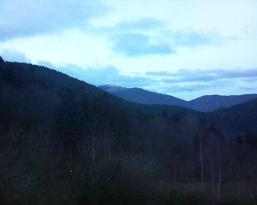 Le petit ballon vu depuis le Domaine Langmatt à Murbach le 24.12.2018 à 16:45 Le petit ballon (Alsace, Vosges) le 24.12.2018 à 16:45