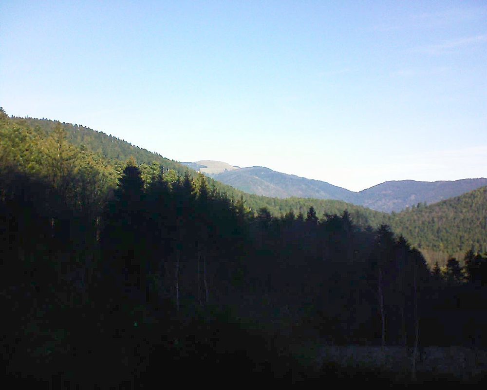 Le petit ballon vu depuis le Domaine Langmatt à Murbach le 25.12.2018 à 11:15 Le petit ballon (Alsace, Vosges) le 25.12.2018 à 11:15