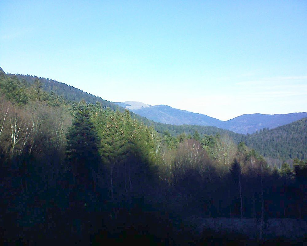 Le petit ballon vu depuis le Domaine Langmatt à Murbach le 25.12.2018 à 11:45 Le petit ballon (Alsace, Vosges) le 25.12.2018 à 11:45