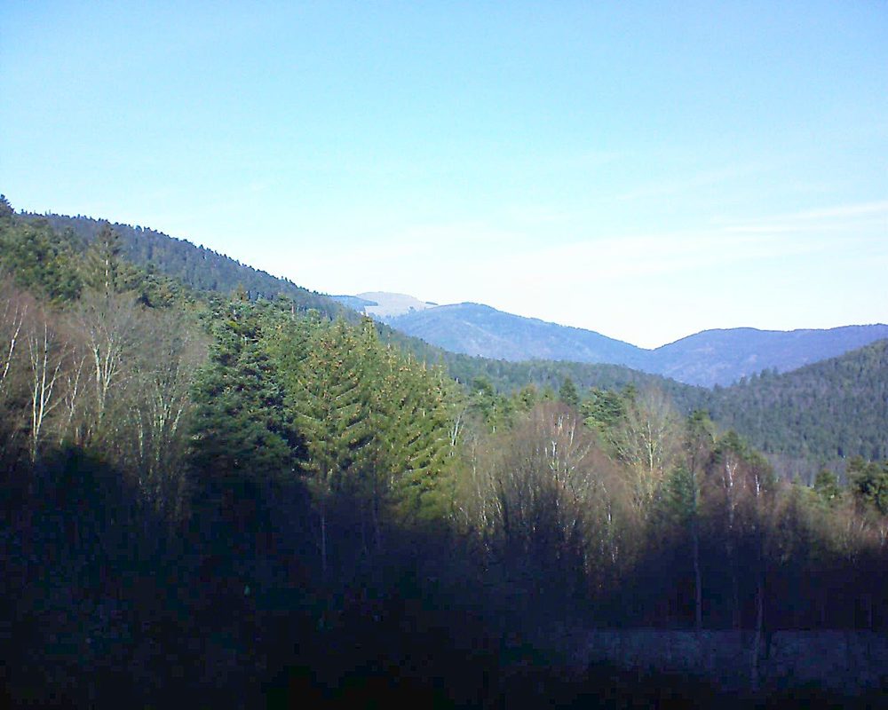 Le petit ballon vu depuis le Domaine Langmatt à Murbach le 25.12.2018 à 12:15 Le petit ballon (Alsace, Vosges) le 25.12.2018 à 12:15