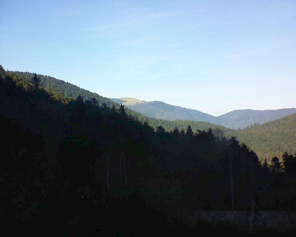 Le petit ballon vu depuis le Domaine Langmatt à Murbach le 25.12.2018 à 14:00 Le petit ballon (Alsace, Vosges) le 25.12.2018 à 14:00