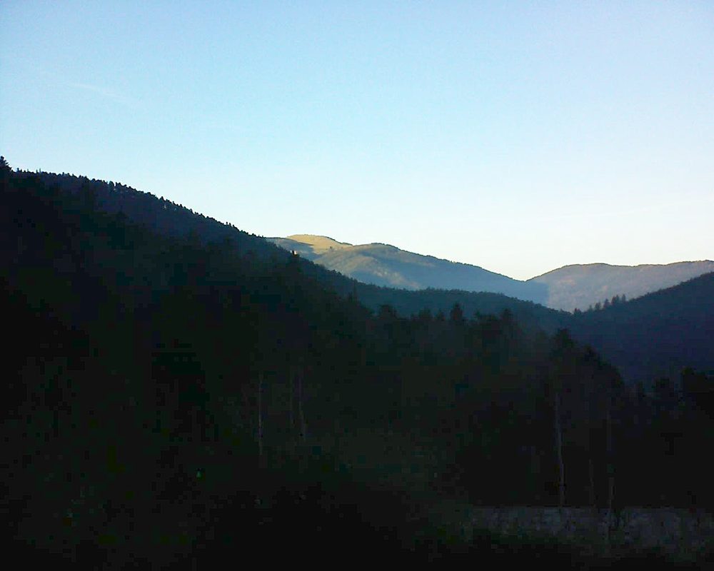 Le petit ballon vu depuis le Domaine Langmatt à Murbach le 25.12.2018 à 16:00 Le petit ballon (Alsace, Vosges) le 25.12.2018 à 16:00