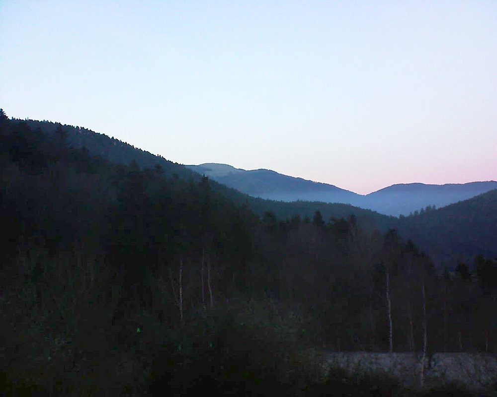 Le petit ballon vu depuis le Domaine Langmatt à Murbach le 25.12.2018 à 16:45 Le petit ballon (Alsace, Vosges) le 25.12.2018 à 16:45