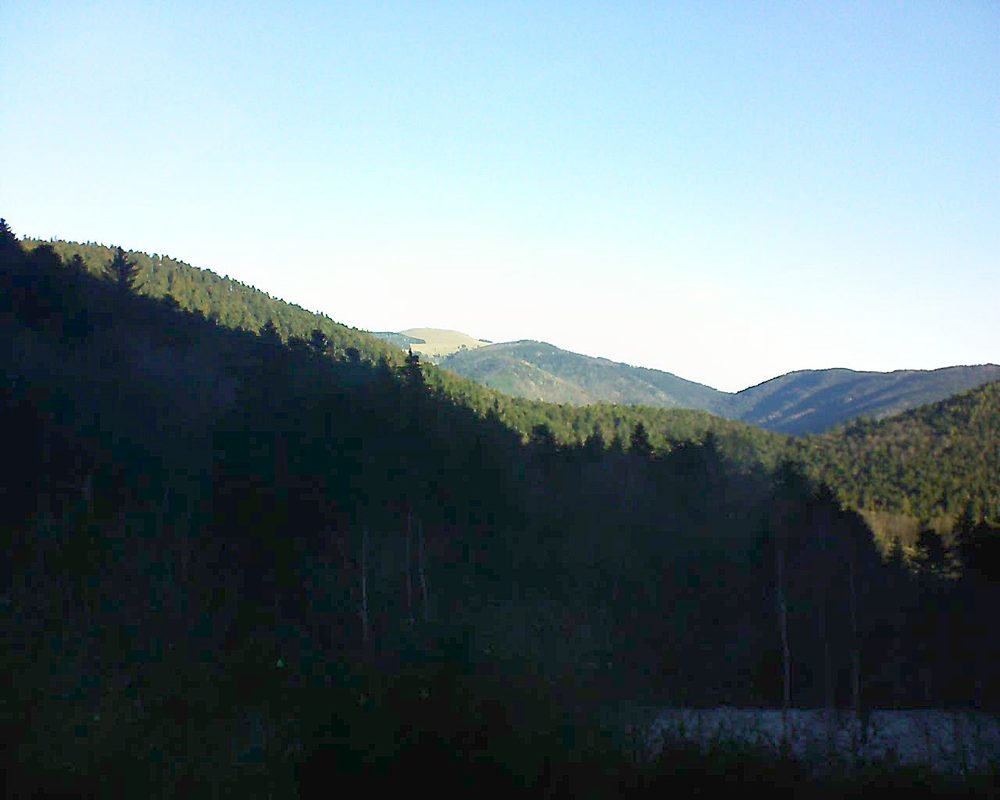 Le petit ballon vu depuis le Domaine Langmatt à Murbach le 26.12.2018 à 09:45 Le petit ballon (Alsace, Vosges) le 26.12.2018 à 09:45