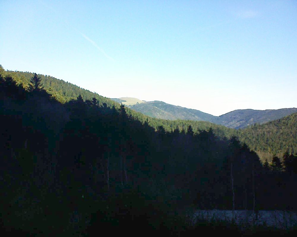 Le petit ballon vu depuis le Domaine Langmatt à Murbach le 26.12.2018 à 10:30 Le petit ballon (Alsace, Vosges) le 26.12.2018 à 10:30