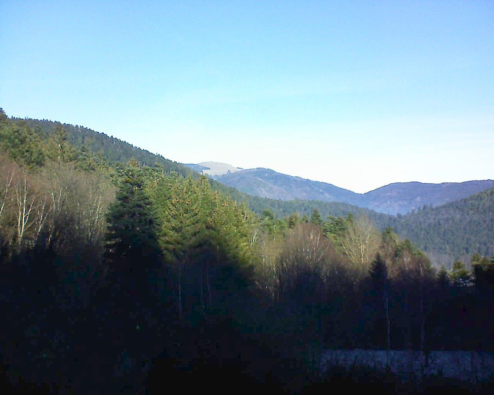 Le petit ballon vu depuis le Domaine Langmatt à Murbach le 26.12.2018 à 11:45 Le petit ballon (Alsace, Vosges) le 26.12.2018 à 11:45