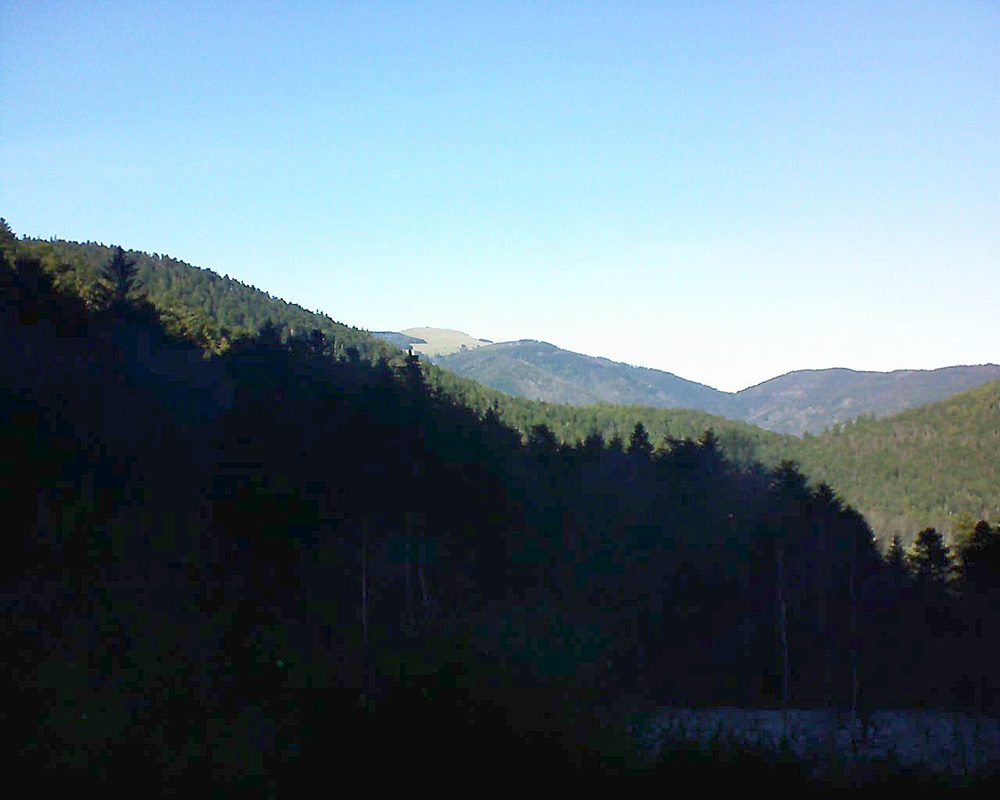 Le petit ballon vu depuis le Domaine Langmatt à Murbach le 26.12.2018 à 13:45 Le petit ballon (Alsace, Vosges) le 26.12.2018 à 13:45