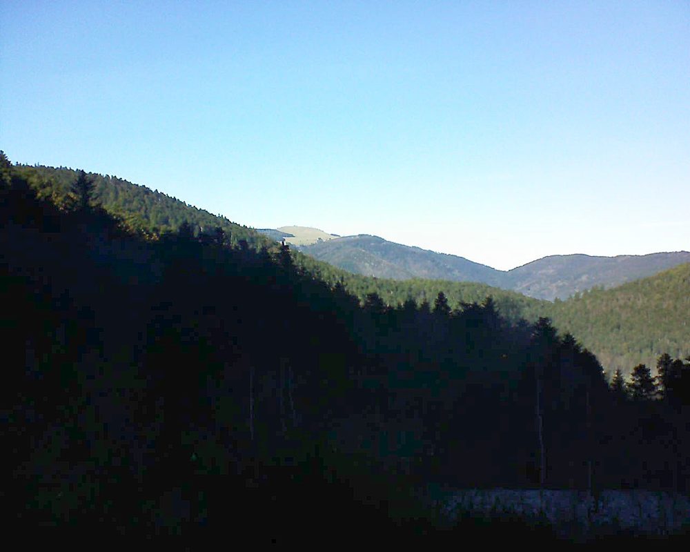 Le petit ballon vu depuis le Domaine Langmatt à Murbach le 26.12.2018 à 14:00 Le petit ballon (Alsace, Vosges) le 26.12.2018 à 14:00