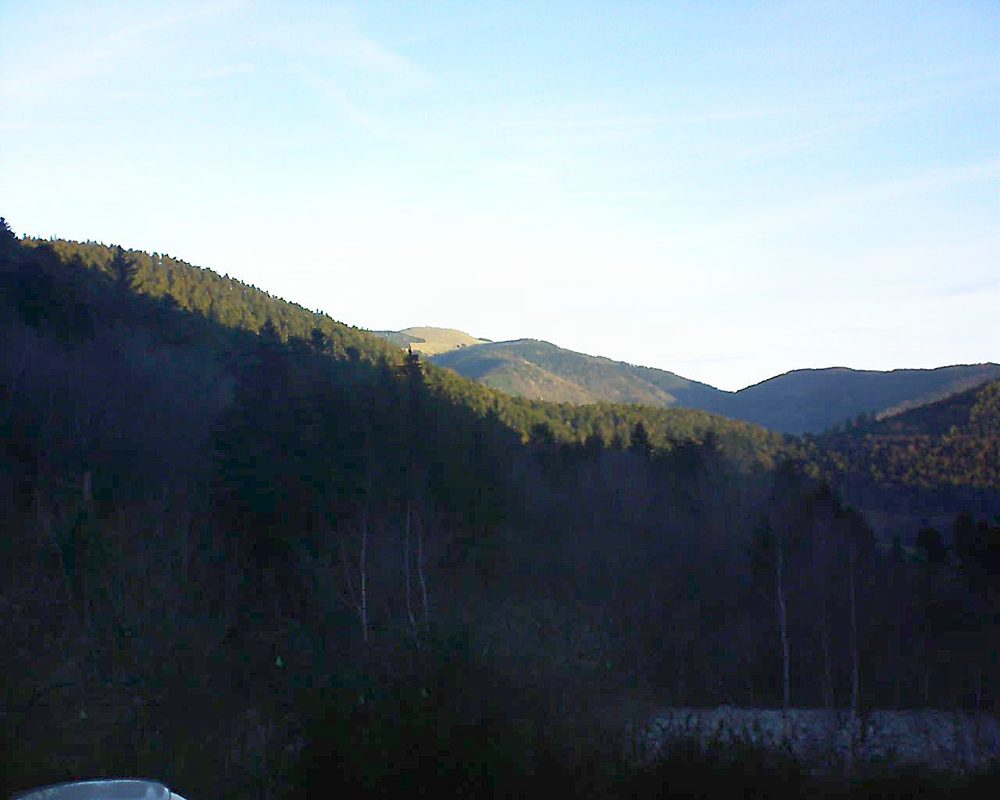 Le petit ballon vu depuis le Domaine Langmatt à Murbach le 27.12.2018 à 08:45 Le petit ballon (Alsace, Vosges) le 27.12.2018 à 08:45