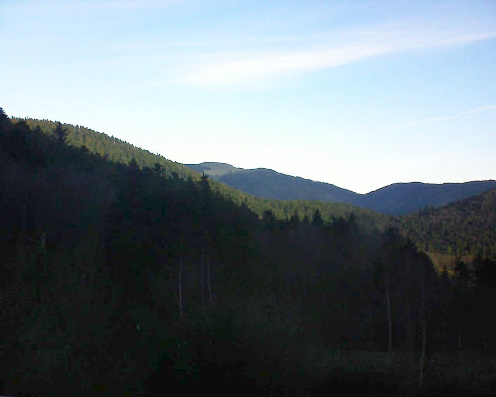 Le petit ballon vu depuis le Domaine Langmatt à Murbach le 28.12.2018 à 09:45 Le petit ballon (Alsace, Vosges) le 28.12.2018 à 09:45