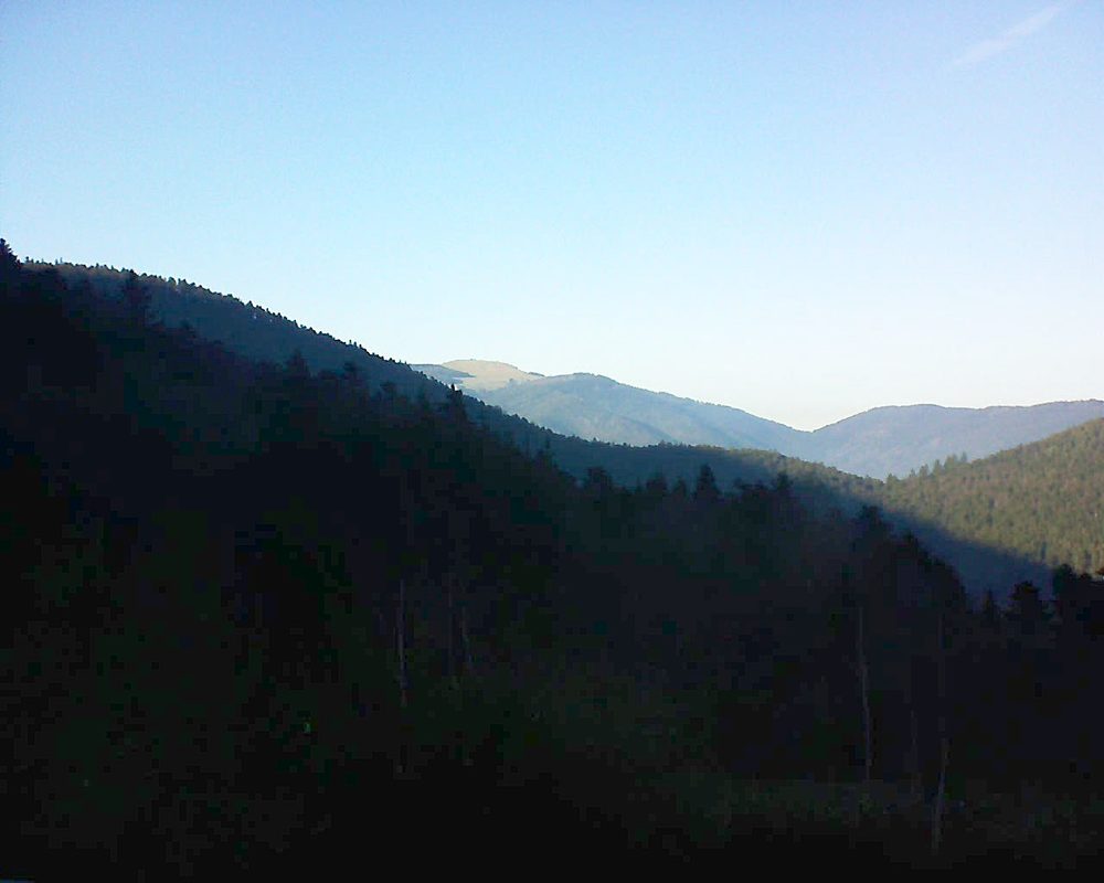 Le petit ballon vu depuis le Domaine Langmatt à Murbach le 28.12.2018 à 15:00 Le petit ballon (Alsace, Vosges) le 28.12.2018 à 15:00
