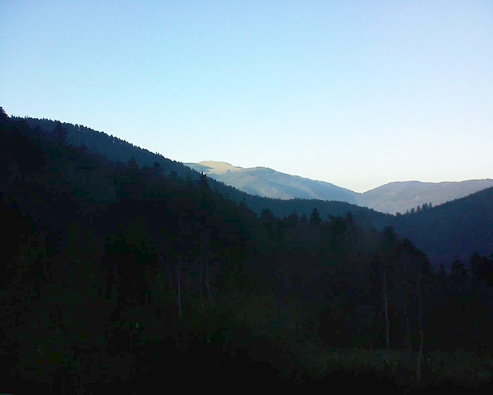 Le petit ballon vu depuis le Domaine Langmatt à Murbach le 28.12.2018 à 15:30 Le petit ballon (Alsace, Vosges) le 28.12.2018 à 15:30