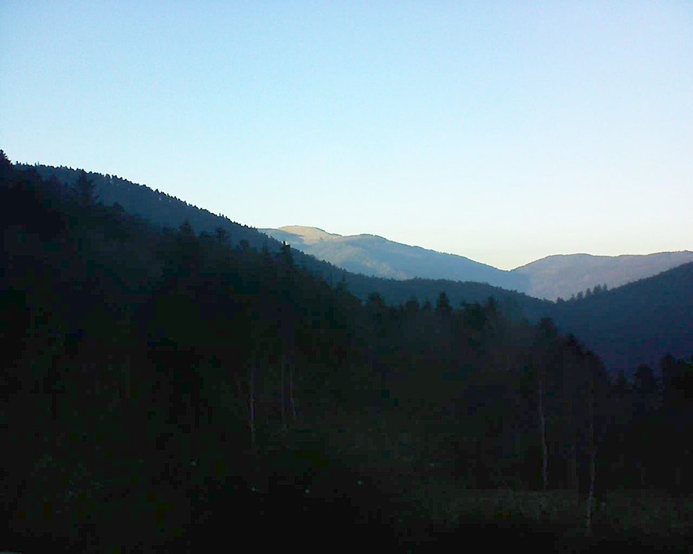 Le petit ballon vu depuis le Domaine Langmatt à Murbach le 28.12.2018 à 16:00 Le petit ballon (Alsace, Vosges) le 28.12.2018 à 16:00