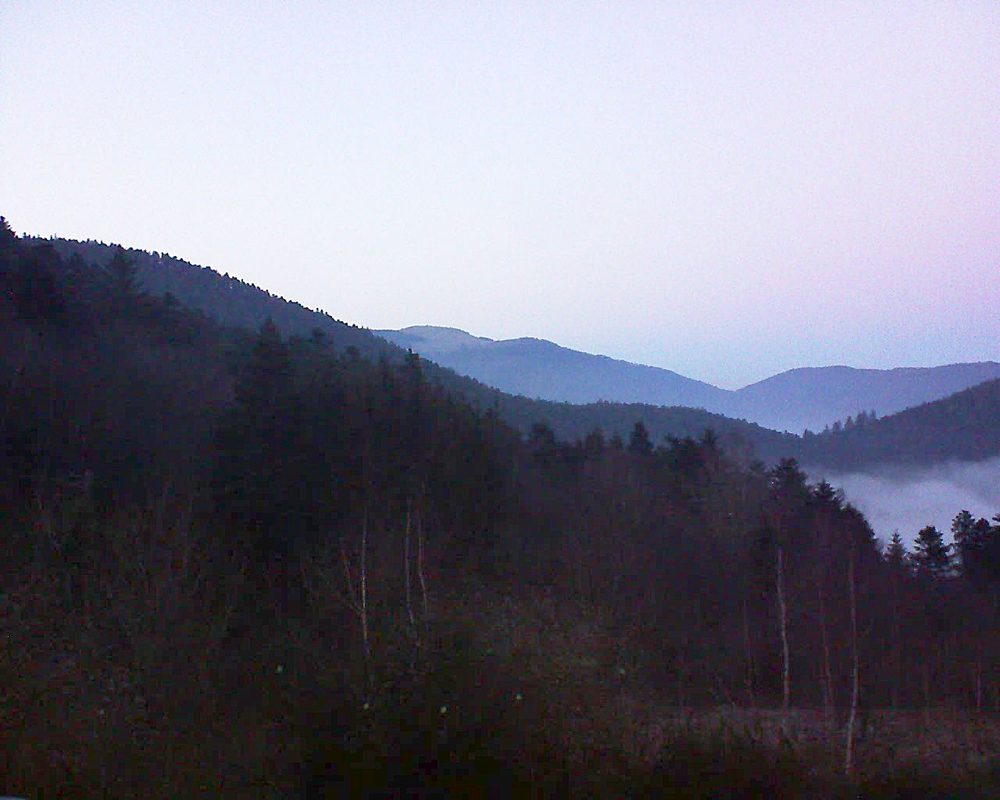 Le petit ballon vu depuis le Domaine Langmatt à Murbach le 28.12.2018 à 17:00 Le petit ballon (Alsace, Vosges) le 28.12.2018 à 17:00