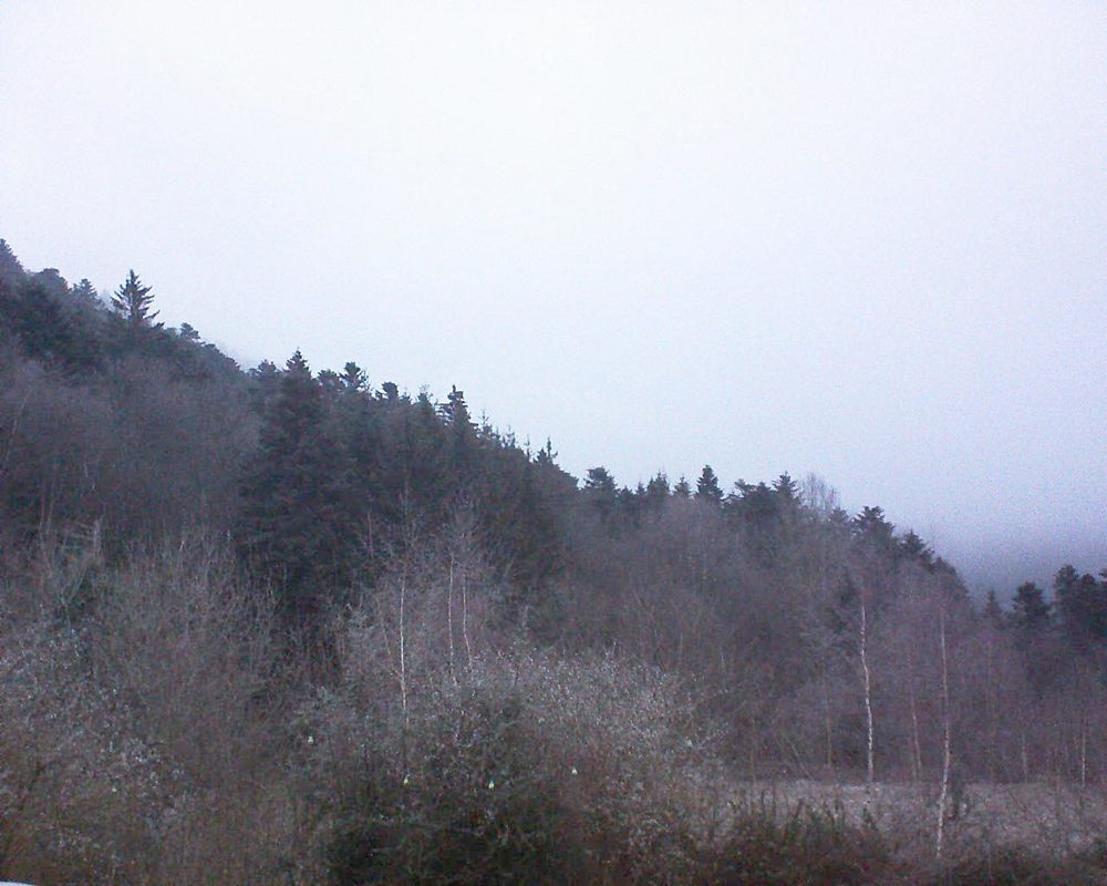 Le petit ballon vu depuis le Domaine Langmatt à Murbach le 29.12.2018 à 08:15 Le petit ballon (Alsace, Vosges) le 29.12.2018 à 08:15