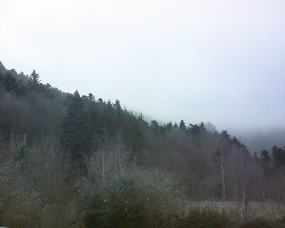 Le petit ballon vu depuis le Domaine Langmatt à Murbach le 29.12.2018 à 09:15 Le petit ballon (Alsace, Vosges) le 29.12.2018 à 09:15