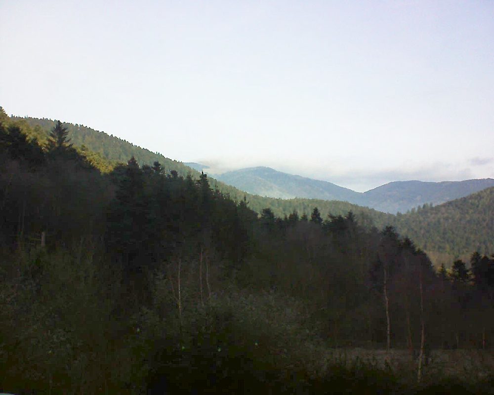 Le petit ballon vu depuis le Domaine Langmatt à Murbach le 29.12.2018 à 10:45 Le petit ballon (Alsace, Vosges) le 29.12.2018 à 10:45