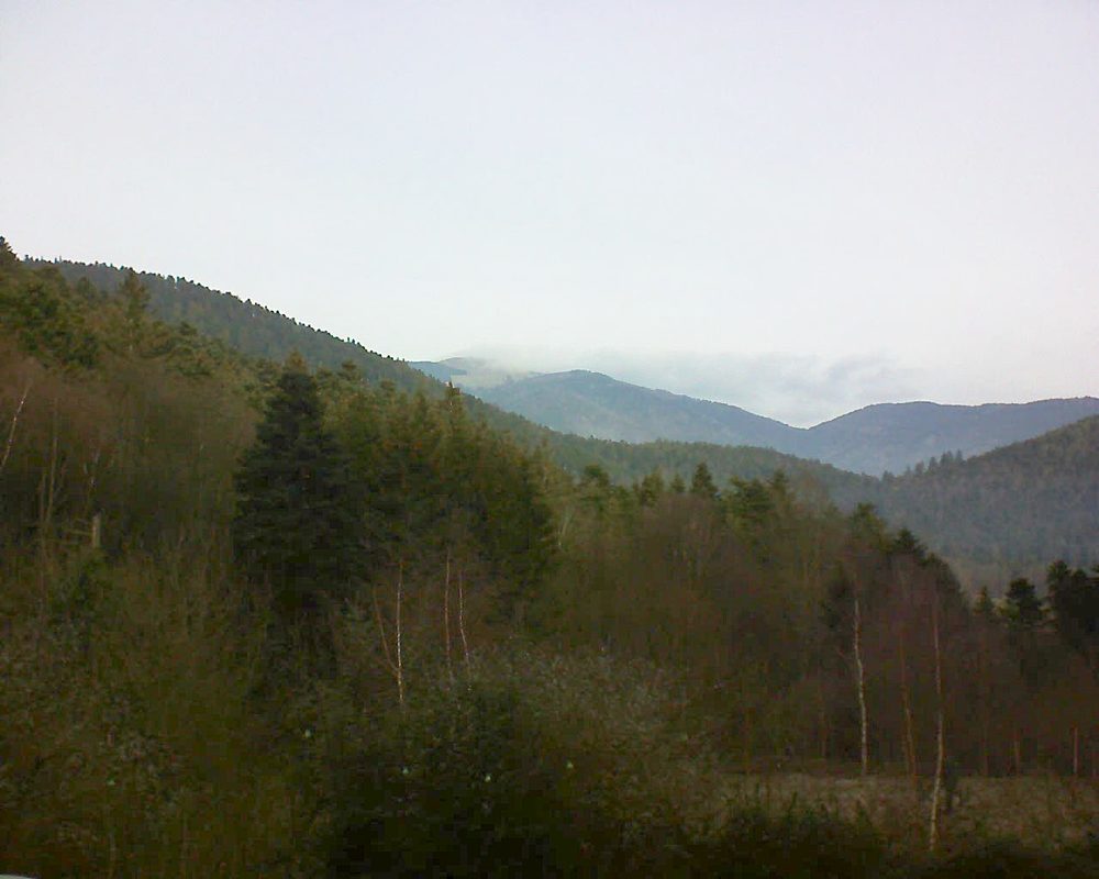 Le petit ballon vu depuis le Domaine Langmatt à Murbach le 29.12.2018 à 11:30 Le petit ballon (Alsace, Vosges) le 29.12.2018 à 11:30