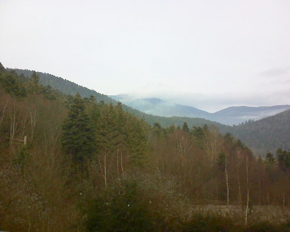 Le petit ballon vu depuis le Domaine Langmatt à Murbach le 29.12.2018 à 12:00 Le petit ballon (Alsace, Vosges) le 29.12.2018 à 12:00
