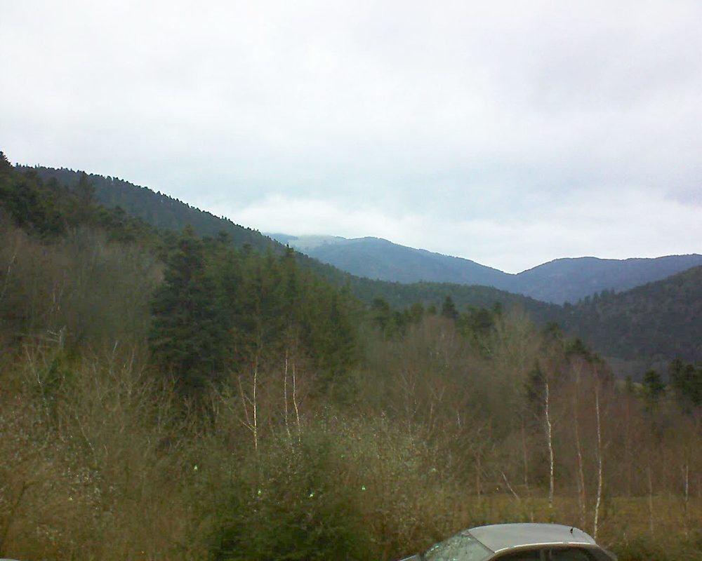 Le petit ballon vu depuis le Domaine Langmatt à Murbach le 30.12.2018 à 09:45 Le petit ballon (Alsace, Vosges) le 30.12.2018 à 09:45