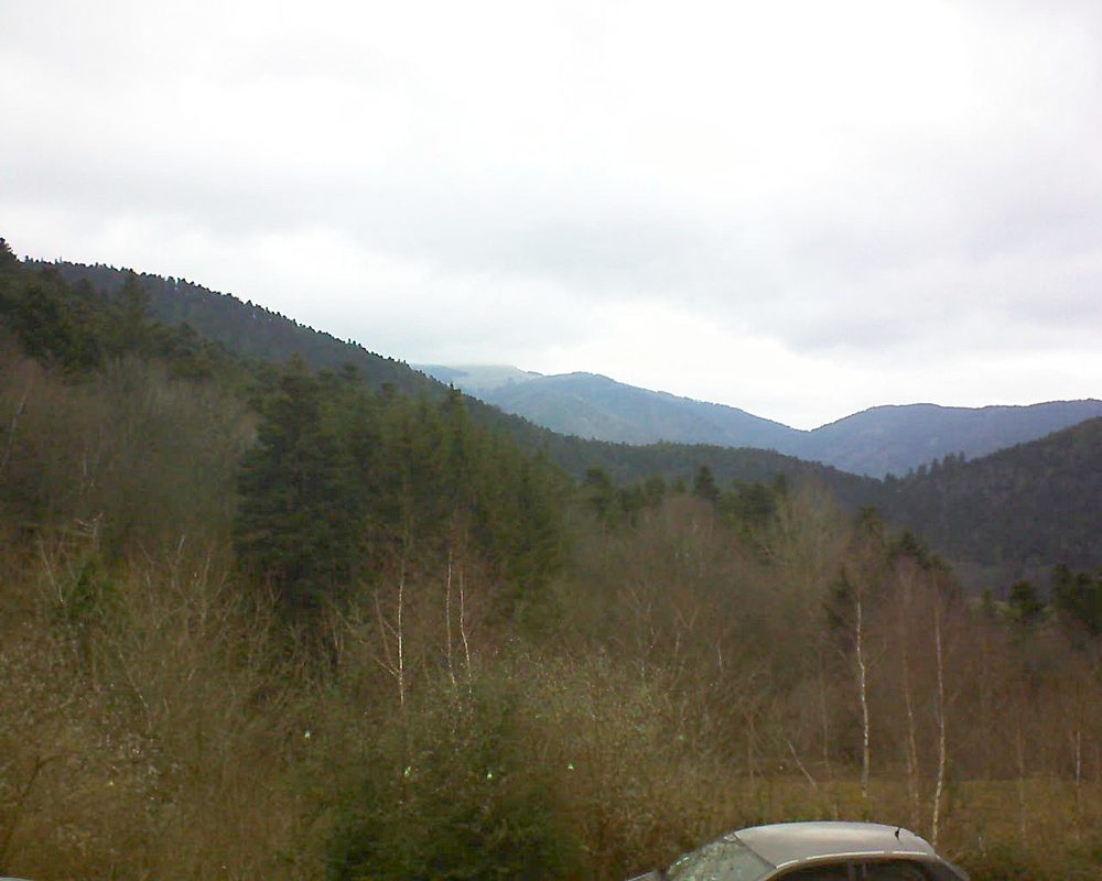 Le petit ballon vu depuis le Domaine Langmatt à Murbach le 30.12.2018 à 10:00 Le petit ballon (Alsace, Vosges) le 30.12.2018 à 10:00