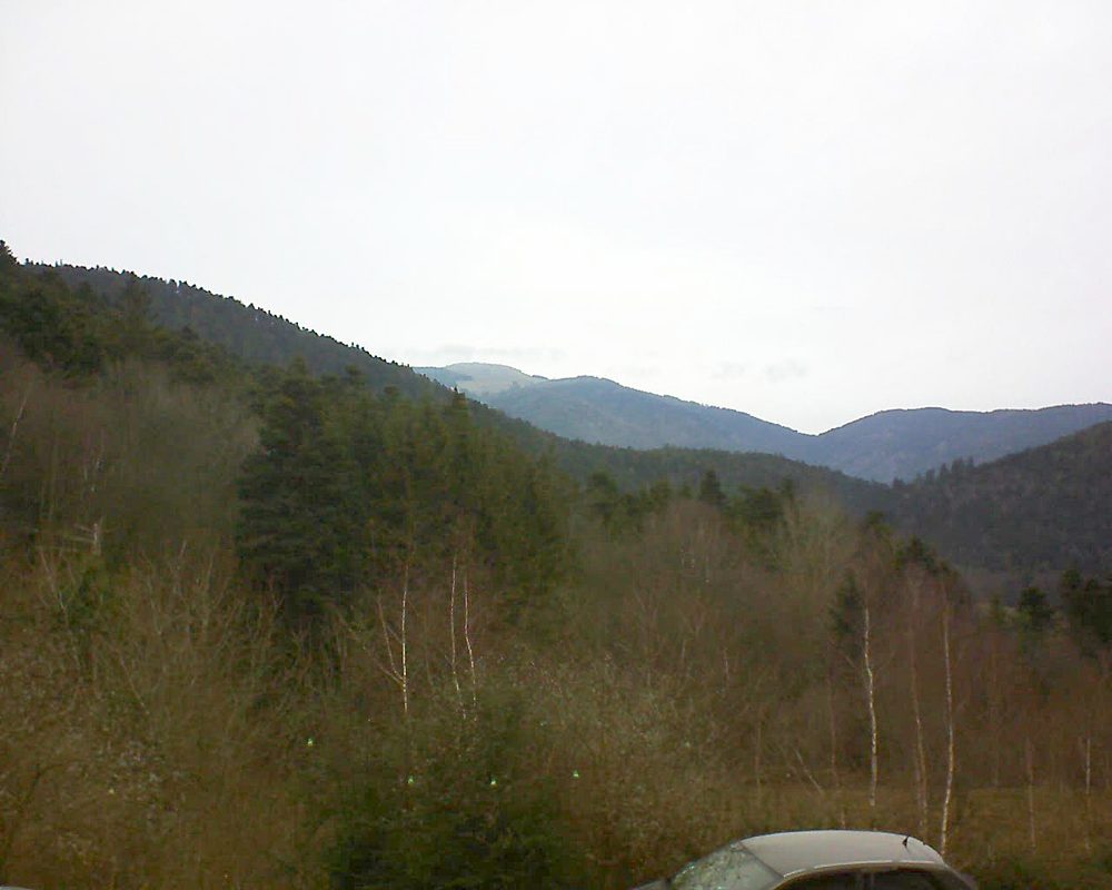 Le petit ballon vu depuis le Domaine Langmatt à Murbach le 30.12.2018 à 10:30 Le petit ballon (Alsace, Vosges) le 30.12.2018 à 10:30