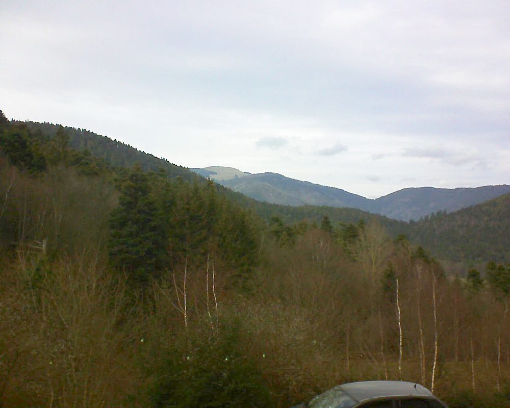 Le petit ballon vu depuis le Domaine Langmatt à Murbach le 30.12.2018 à 13:30 Le petit ballon (Alsace, Vosges) le 30.12.2018 à 13:30