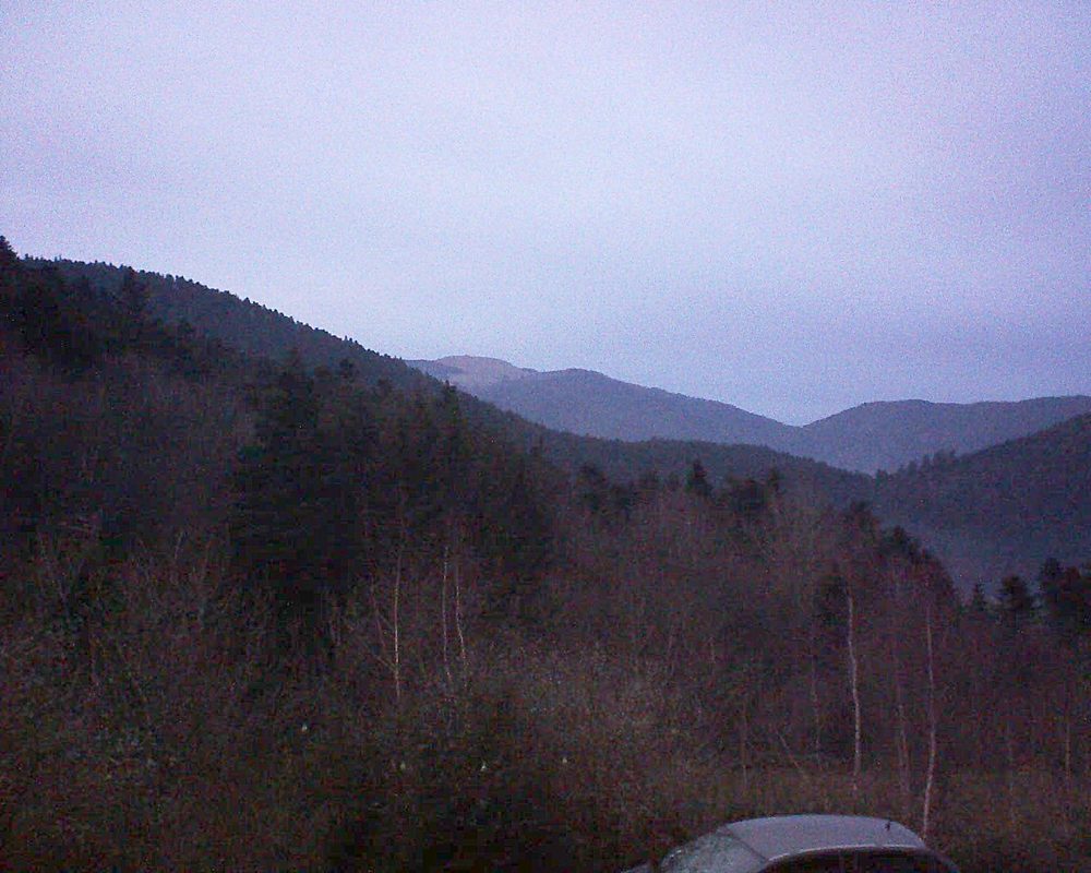 Le petit ballon vu depuis le Domaine Langmatt à Murbach le 30.12.2018 à 17:00 Le petit ballon (Alsace, Vosges) le 30.12.2018 à 17:00
