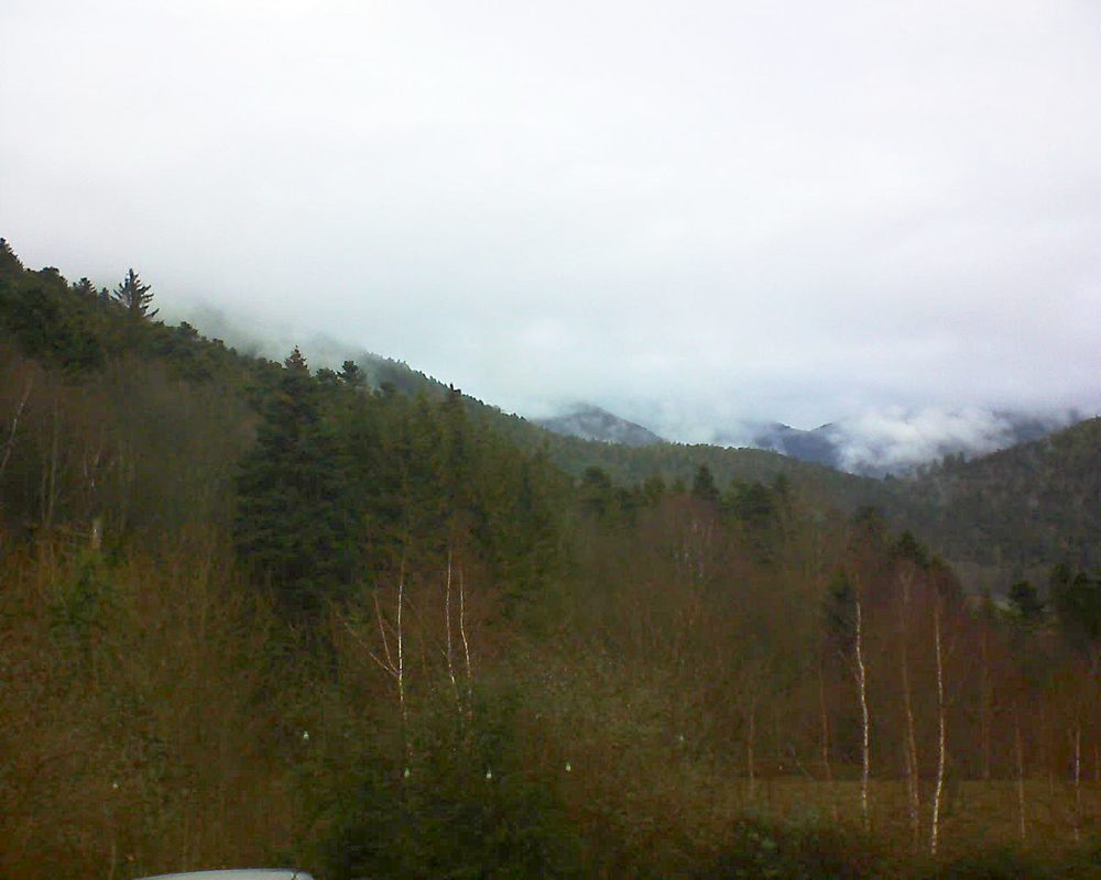 Le petit ballon vu depuis le Domaine Langmatt à Murbach le 31.12.2018 à 10:30 Le petit ballon (Alsace, Vosges) le 31.12.2018 à 10:30