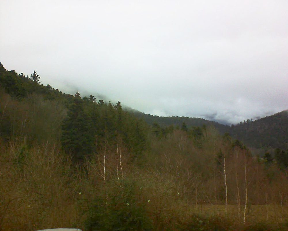 Le petit ballon vu depuis le Domaine Langmatt à Murbach le 31.12.2018 à 11:15 Le petit ballon (Alsace, Vosges) le 31.12.2018 à 11:15