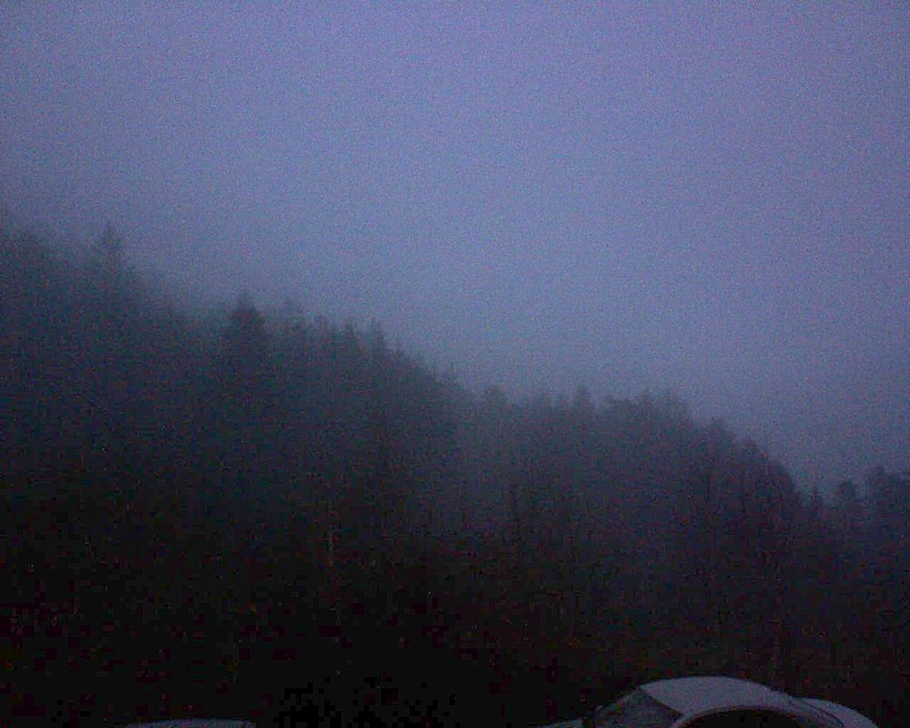 Le petit ballon vu depuis le Domaine Langmatt à Murbach le 31.12.2018 à 17:00 Le petit ballon (Alsace, Vosges) le 31.12.2018 à 17:00