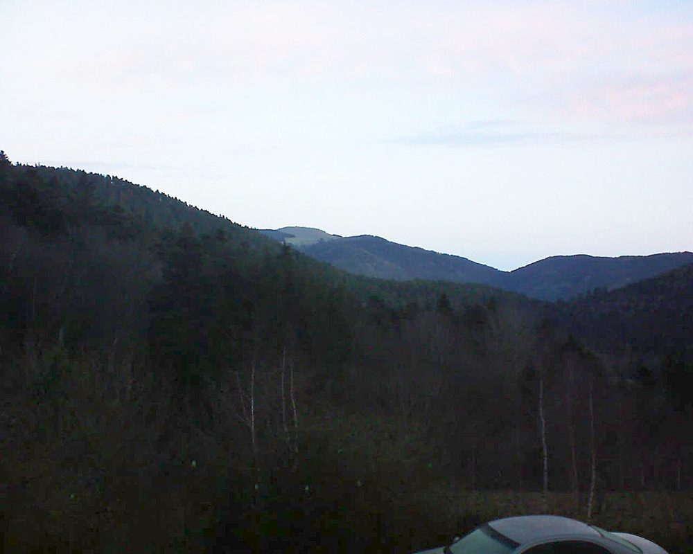 Le petit ballon vu depuis le Domaine Langmatt à Murbach le 01.01.2019 à 08:15 Le petit ballon (Alsace, Vosges) le 01.01.2019 à 08:15