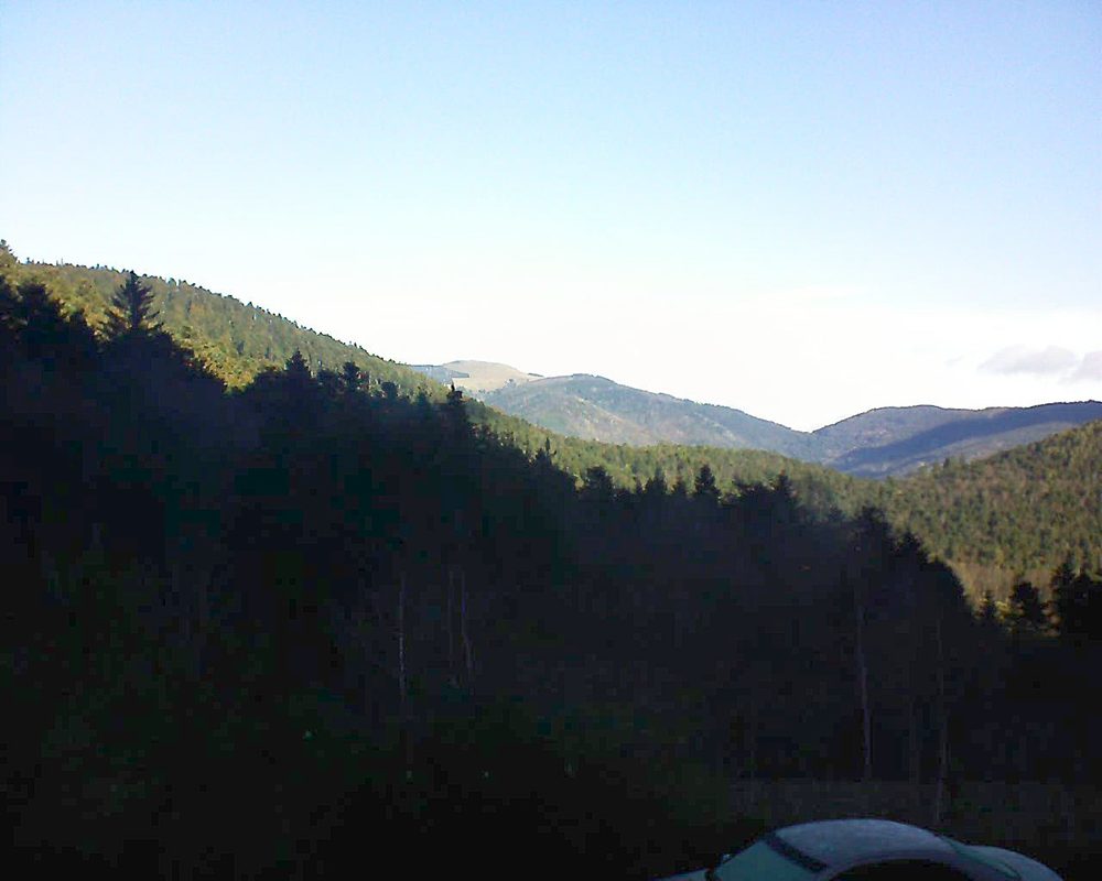 Le petit ballon vu depuis le Domaine Langmatt à Murbach le 01.01.2019 à 10:45 Le petit ballon (Alsace, Vosges) le 01.01.2019 à 10:45