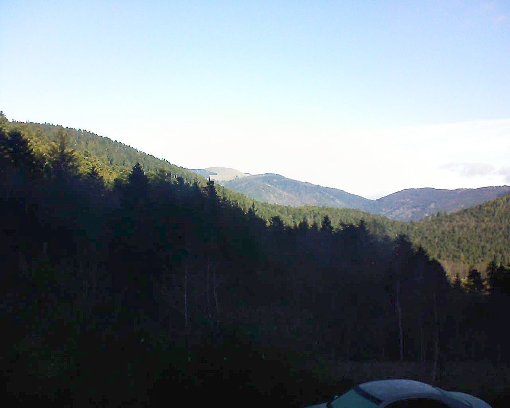 Le petit ballon vu depuis le Domaine Langmatt à Murbach le 01.01.2019 à 11:00 Le petit ballon (Alsace, Vosges) le 01.01.2019 à 11:00