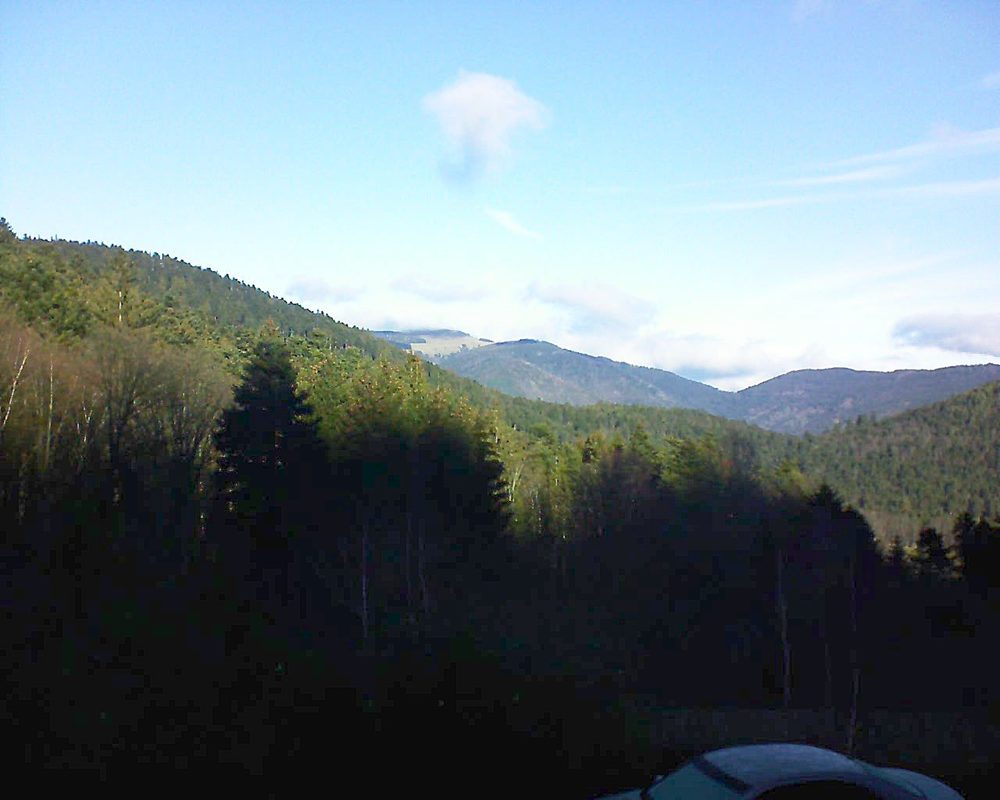 Le petit ballon vu depuis le Domaine Langmatt à Murbach le 01.01.2019 à 11:30 Le petit ballon (Alsace, Vosges) le 01.01.2019 à 11:30