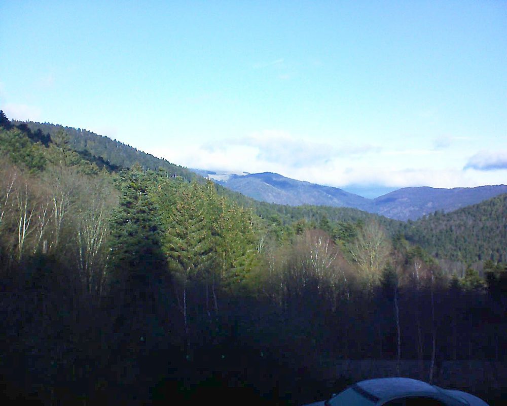 Le petit ballon vu depuis le Domaine Langmatt à Murbach le 01.01.2019 à 11:45 Le petit ballon (Alsace, Vosges) le 01.01.2019 à 11:45