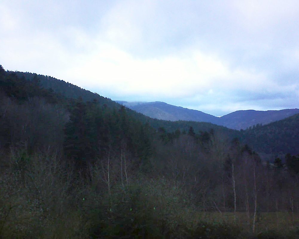 Le petit ballon vu depuis le Domaine Langmatt à Murbach le 01.01.2019 à 15:15 Le petit ballon (Alsace, Vosges) le 01.01.2019 à 15:15