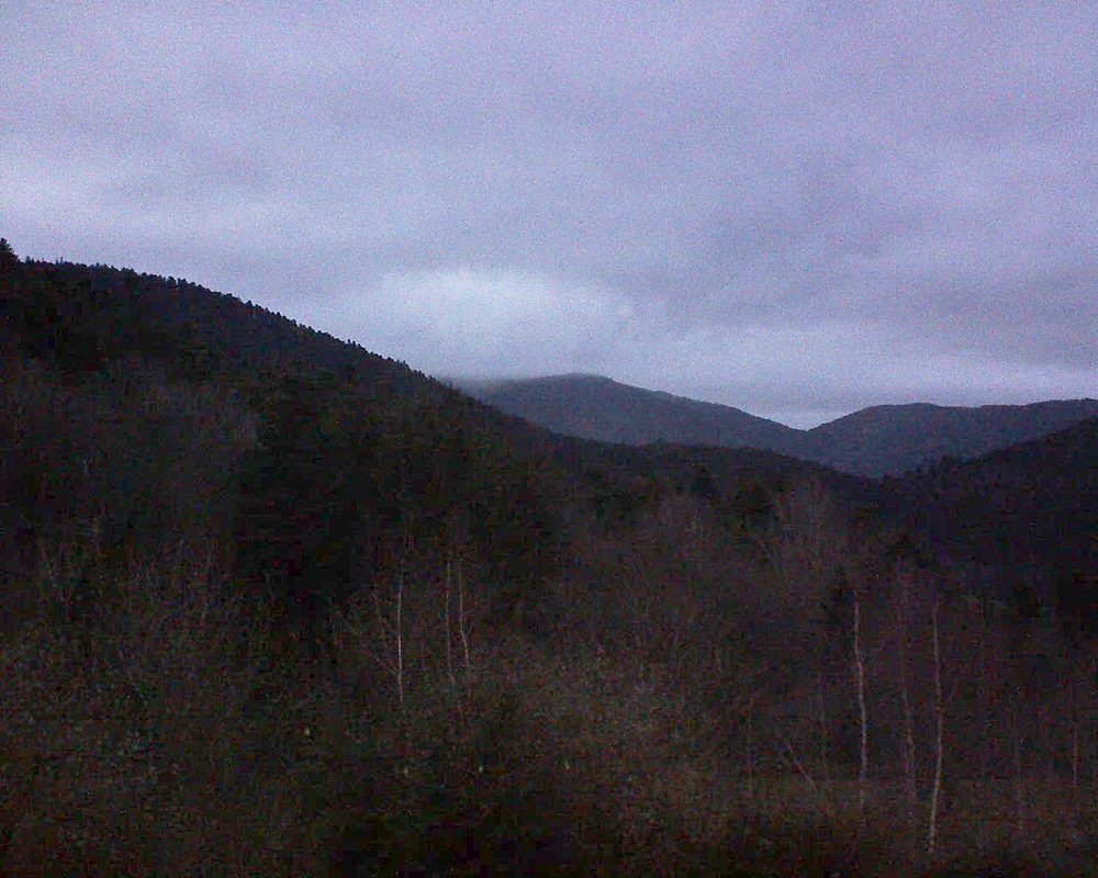 Le petit ballon vu depuis le Domaine Langmatt à Murbach le 01.01.2019 à 17:00 Le petit ballon (Alsace, Vosges) le 01.01.2019 à 17:00