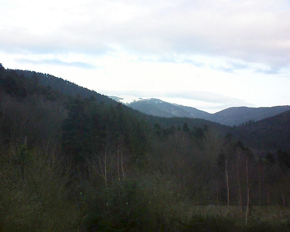 Le petit ballon vu depuis le Domaine Langmatt à Murbach le 02.01.2019 à 09:15 Le petit ballon (Alsace, Vosges) le 02.01.2019 à 09:15