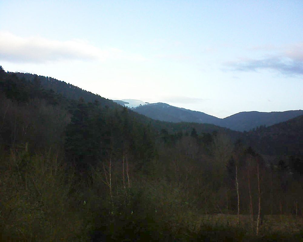 Le petit ballon vu depuis le Domaine Langmatt à Murbach le 02.01.2019 à 09:30 Le petit ballon (Alsace, Vosges) le 02.01.2019 à 09:30