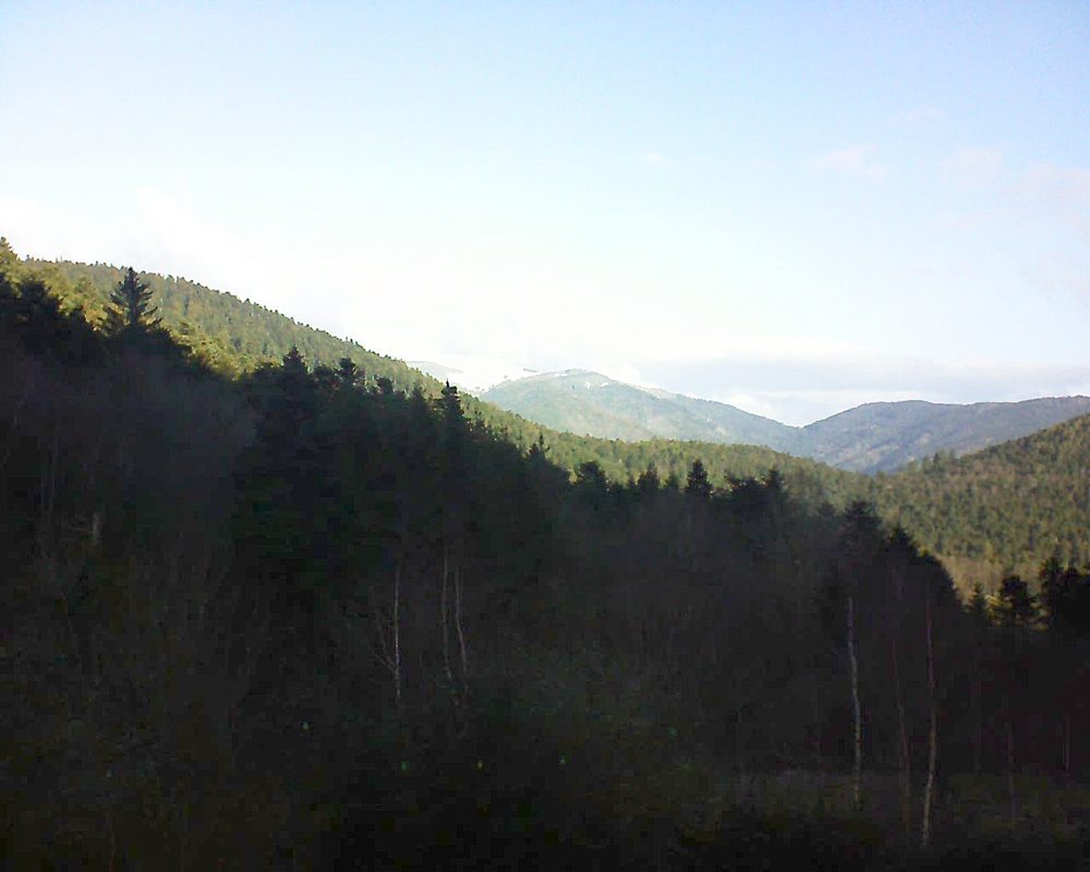 Le petit ballon vu depuis le Domaine Langmatt à Murbach le 02.01.2019 à 10:30 Le petit ballon (Alsace, Vosges) le 02.01.2019 à 10:30