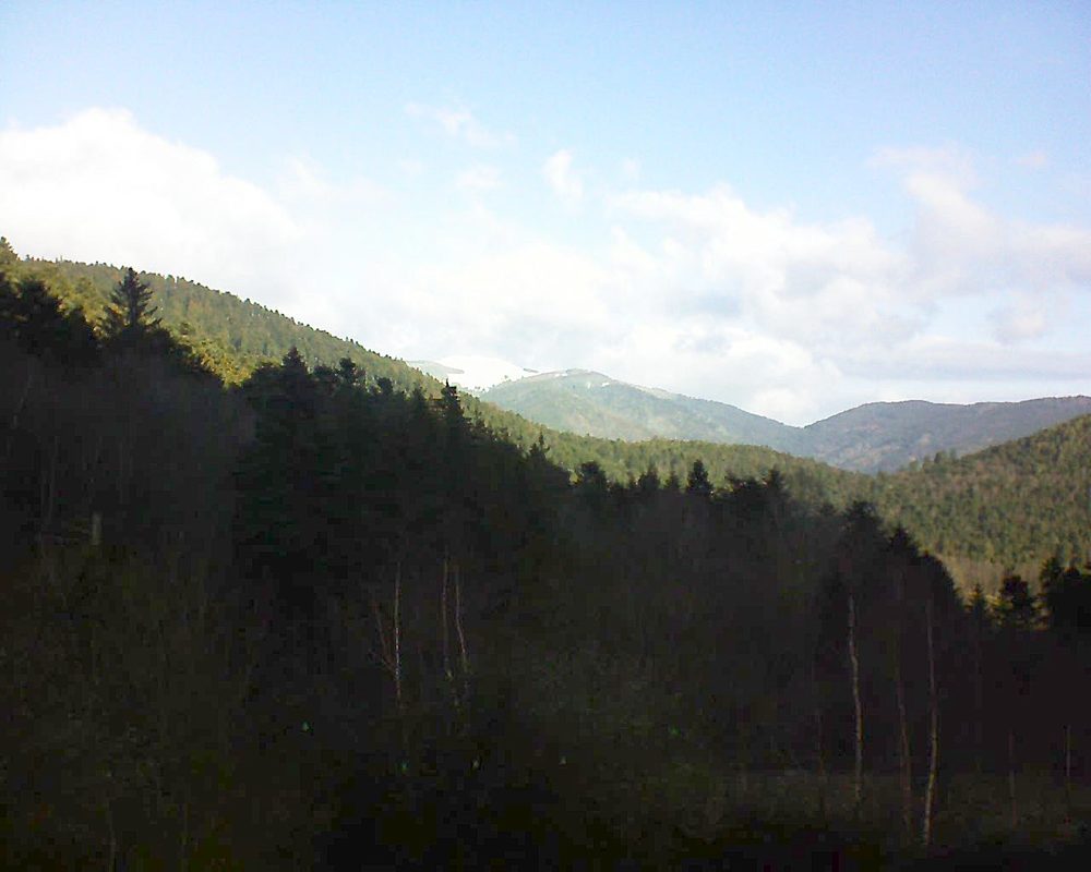 Le petit ballon vu depuis le Domaine Langmatt à Murbach le 02.01.2019 à 10:45 Le petit ballon (Alsace, Vosges) le 02.01.2019 à 10:45