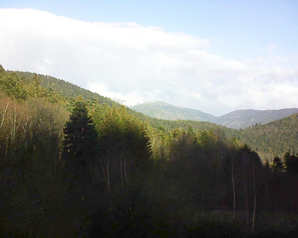 Le petit ballon vu depuis le Domaine Langmatt à Murbach le 02.01.2019 à 11:30 Le petit ballon (Alsace, Vosges) le 02.01.2019 à 11:30