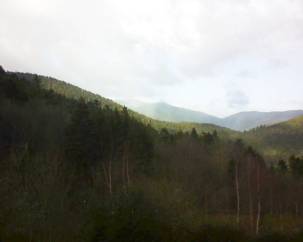 Le petit ballon vu depuis le Domaine Langmatt à Murbach le 02.01.2019 à 13:30 Le petit ballon (Alsace, Vosges) le 02.01.2019 à 13:30
