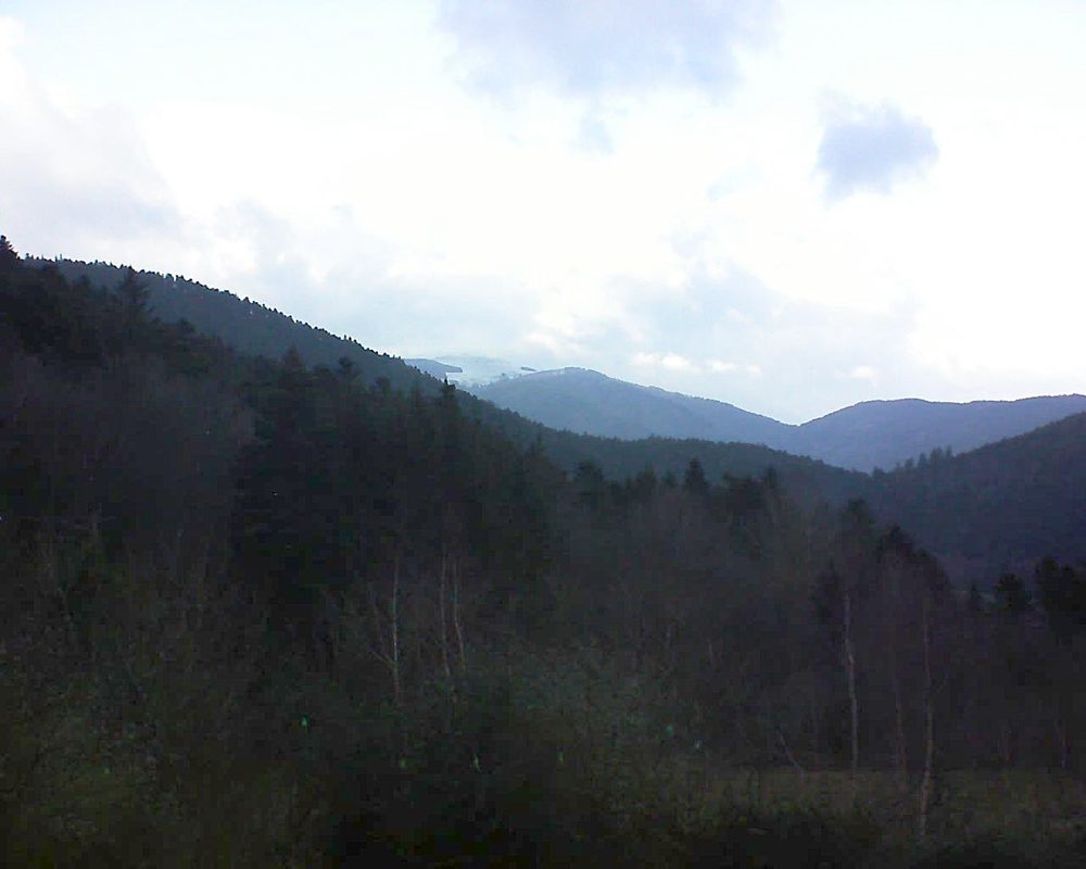 Le petit ballon vu depuis le Domaine Langmatt à Murbach le 02.01.2019 à 15:00 Le petit ballon (Alsace, Vosges) le 02.01.2019 à 15:00
