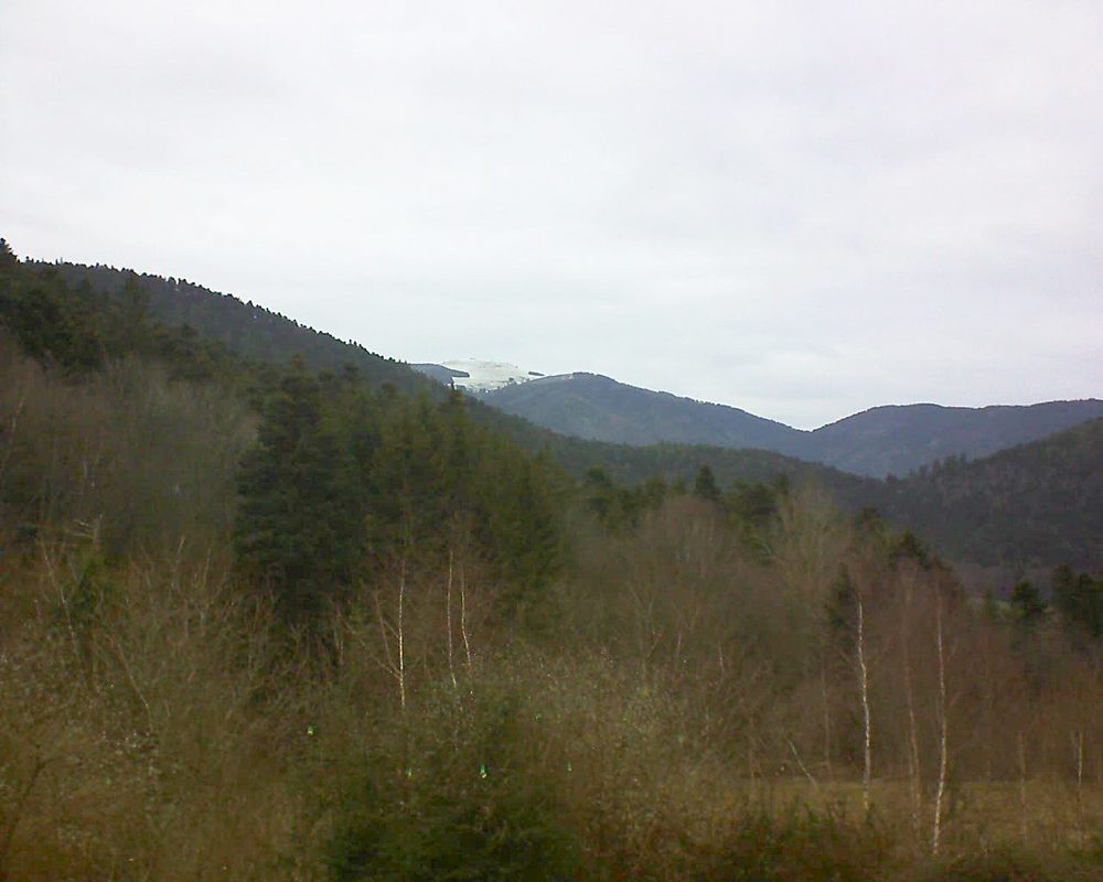 Le petit ballon vu depuis le Domaine Langmatt à Murbach le 03.01.2019 à 14:15 Le petit ballon (Alsace, Vosges) le 03.01.2019 à 14:15