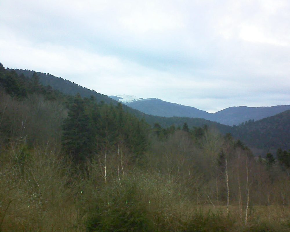 Le petit ballon vu depuis le Domaine Langmatt à Murbach le 03.01.2019 à 16:00 Le petit ballon (Alsace, Vosges) le 03.01.2019 à 16:00